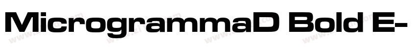 MicrogrammaD Bold E字体转换